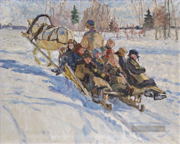 Kinder Werke - zur Schule Nikolay Bogdanov Belsky Kinder Kinder impressionismus
